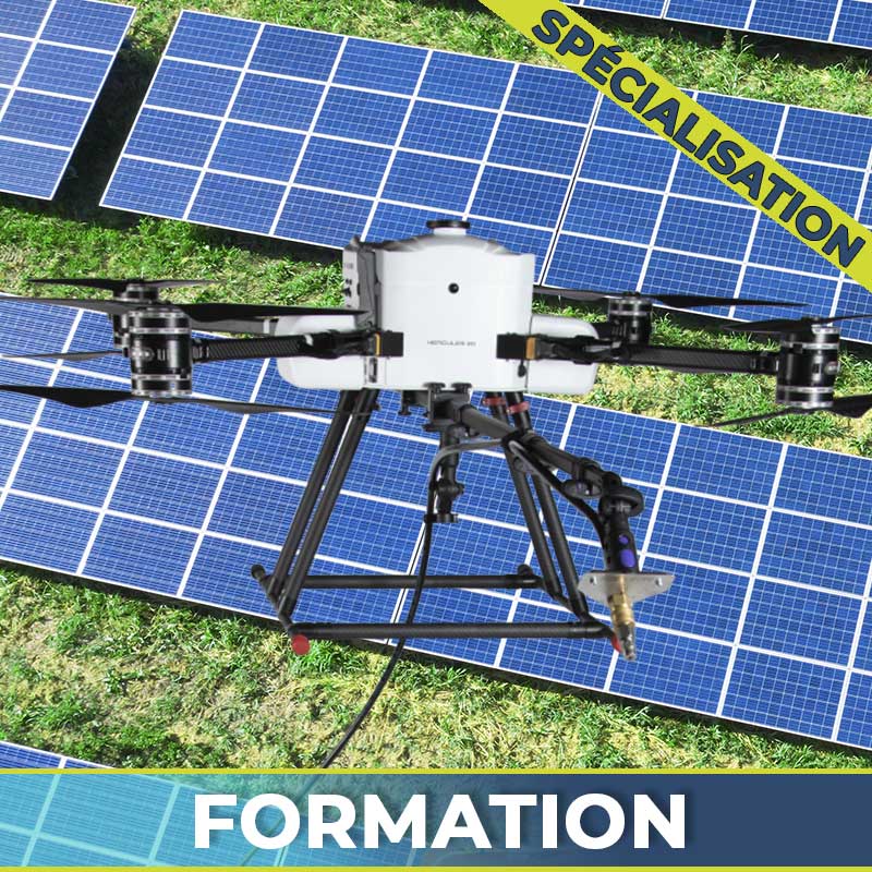 Formation demoussage pulverisation drone toitures
